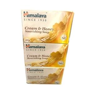Himalaya Cream Honey‎ Nourishing Soap Bar 125g 3 Pack Moisturizing Gentle